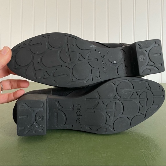 NWT Arche TATEBO Low Boots/Booties Handmade in Noir Nubuck Leather *France* - Picture 5 of 12